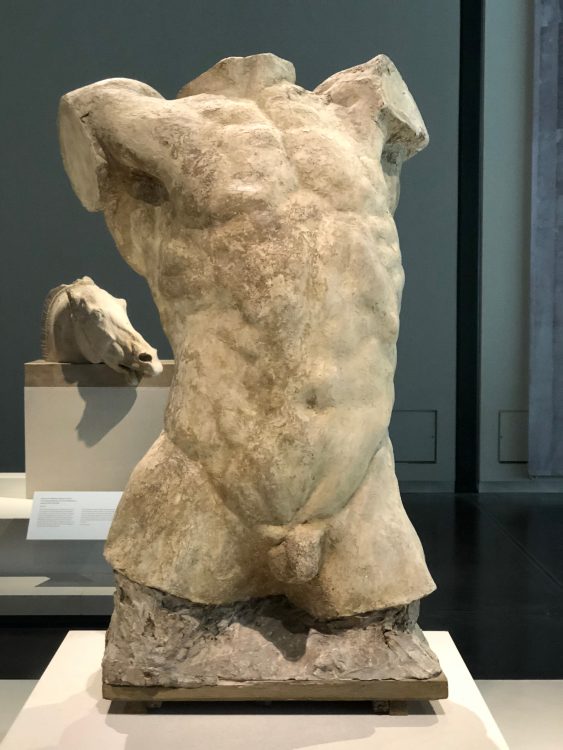 Rodin's ode to the Torso of Hermes from the Parthenon. Rodin was intrigued fragments and felt they were capable of conveying emotion. ©SandraAlvarez