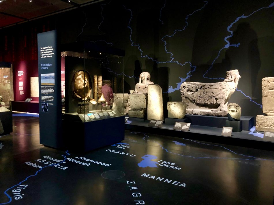 Interior showing The British Museum's latest exhibition: I am Ashurbanipal. ©Sandra Alvarez