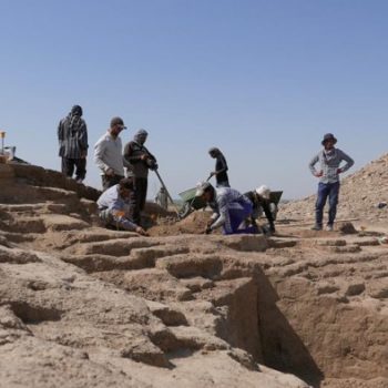 Iraq scheme: Photograph of Iraqi archaeologists undertaking training as part of the British Museum’s Iraq Emergency Heritage Management Training Scheme © The Trustees of the British Museum.