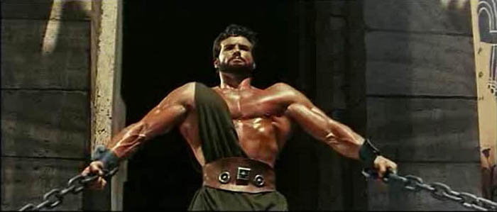 Hercules flexes his muscles