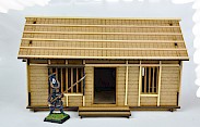 Japanese ashigaru and house