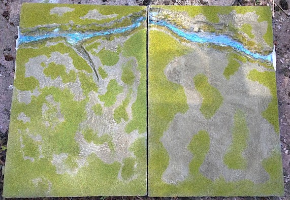 River boards with Woodland Scenics Realistic Water
